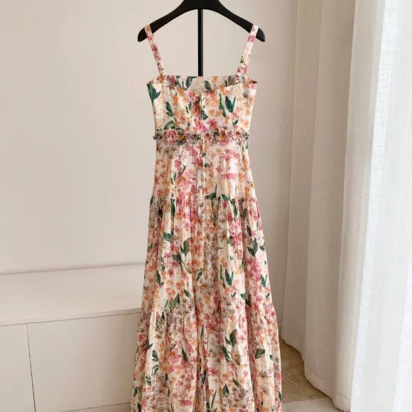 Agua by Agua Bendita Lima Jardinera Dress | Pink/Floral - Picture 4 of 10